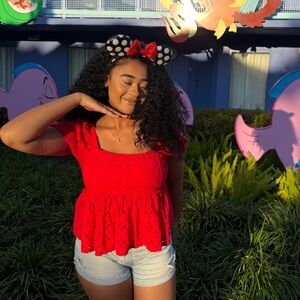 Baby Doll Top with Bow tie Back